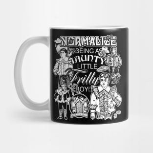 Frilly White Mug